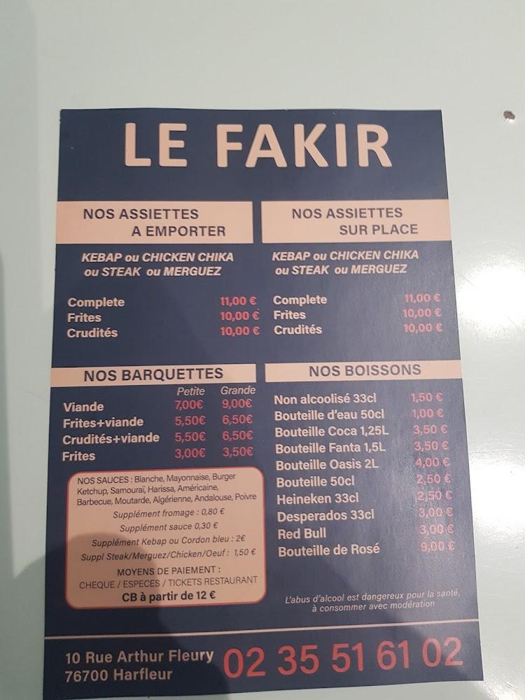 Le Fakir - Menu Image 4